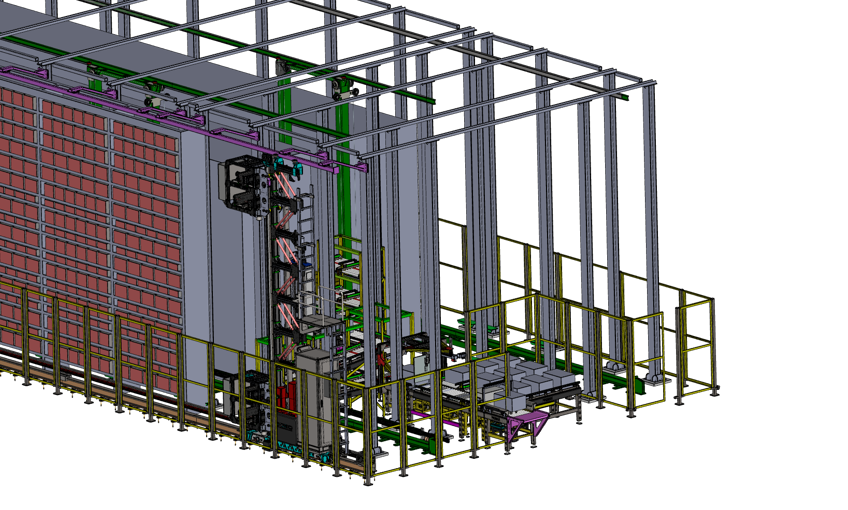Mini-Load AS/RS Parça Stoklama Sistemi